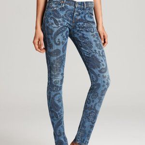 Avedon Paisley Low Rise Skinny Jean